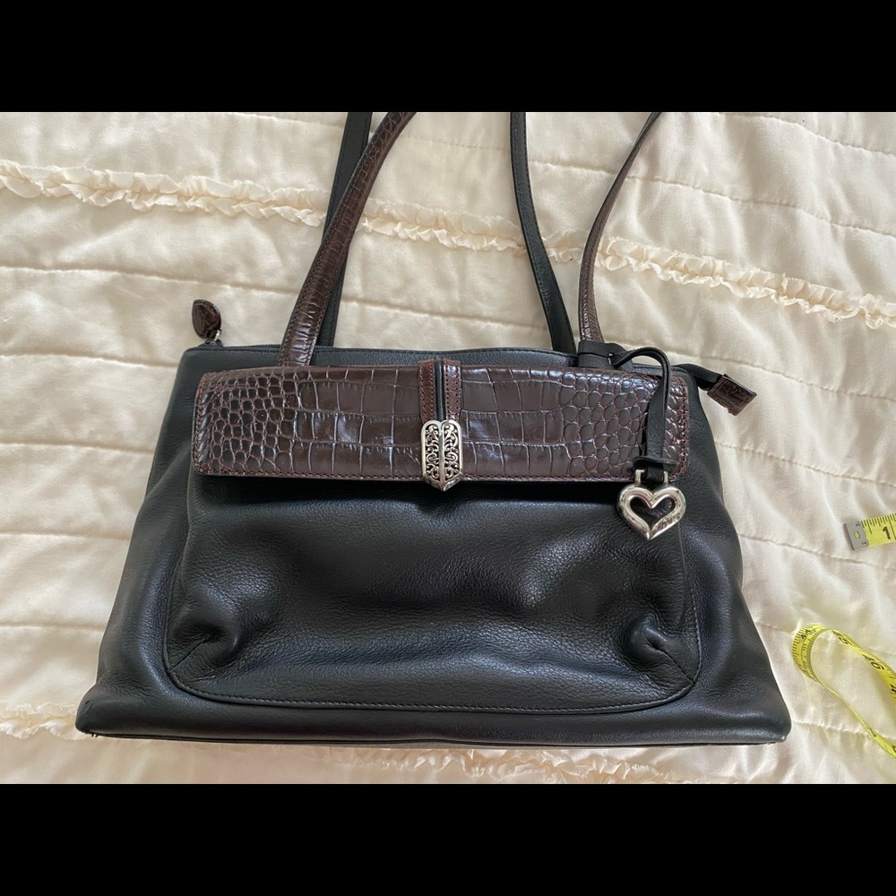 Brighton black/brown leather purse